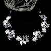 Luxury Crystal Pearl Hair Vine Shiny Fashion Bridal Hairband  Banquet Dancing Party