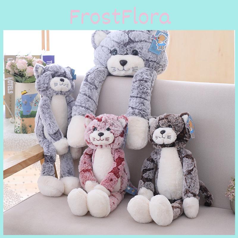 Очаровательная большая плюшевая игрушка-кошка, мягкая, милая, набивная кукла, идеально подходит для рождественского подарка