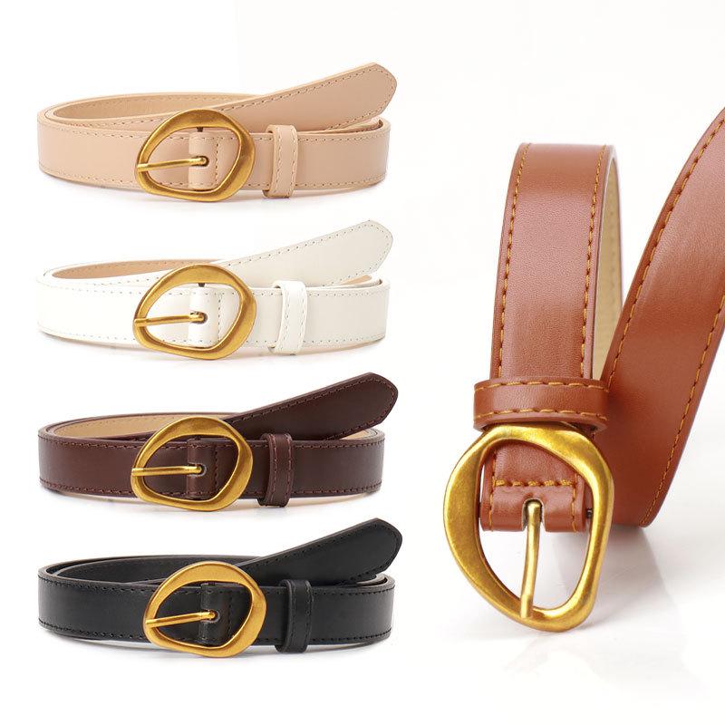 Korean Style Women's Belt with Pin Buckle - Fashionable, Slim, Perfect for Jeans
