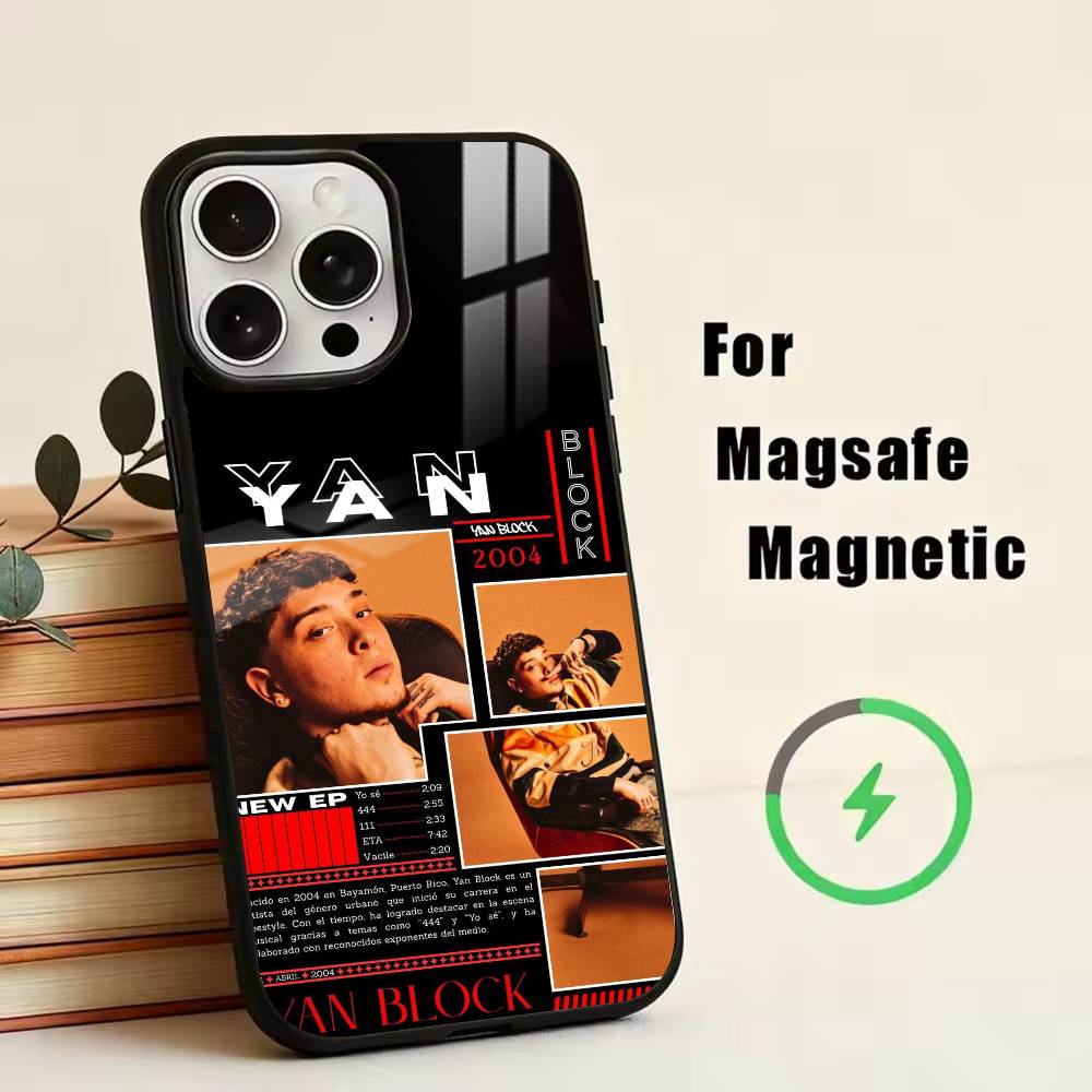 Rapper-Yan Block 111 444 Phone Case For iPhone17,16,15,14,13,12,11 Plus,Pro Magnetic For Magsafe Wireless Charging