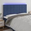 VidaXL LED Headboard Bedroom Furniture Double Bed Accessory Head of Bed Frame Interior Blue 3122452