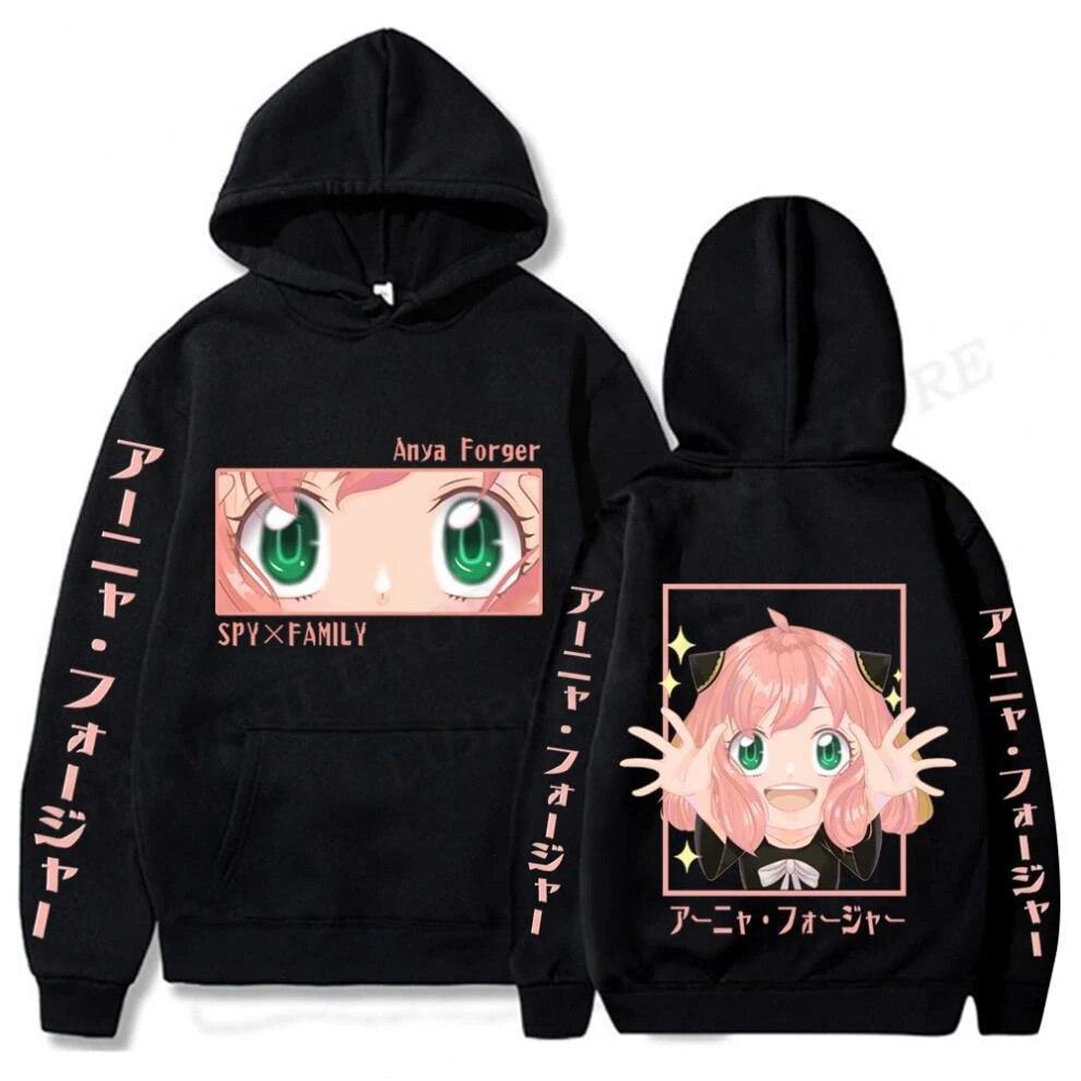 Japanese Anime Spy X Family Hoodie Unisex Fashion Anya Forger Print Hoodies Kids Hip Hop Hoodie Unisex Coats Women Sweats Kawaii Funny