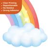 DECOWALL Clouds and Stars Wall Stickers Decorative Wall Art for DIY Wall Transfer Stickers Wall Art Stickers for Bathroom Bedroom Vinyl Teen Kids