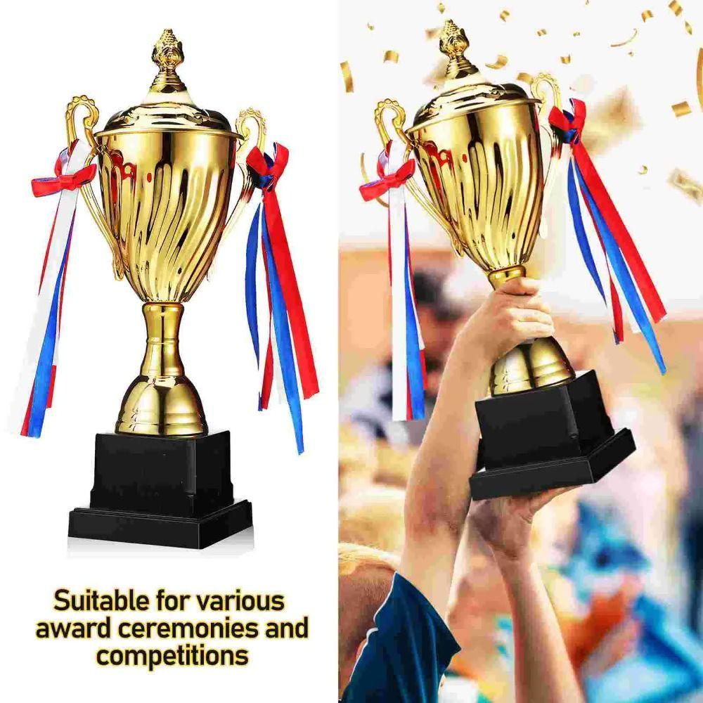 Metal Material Gold Trophy Cup Large Size Winner Trophies First Place Trophies  Celebration Events