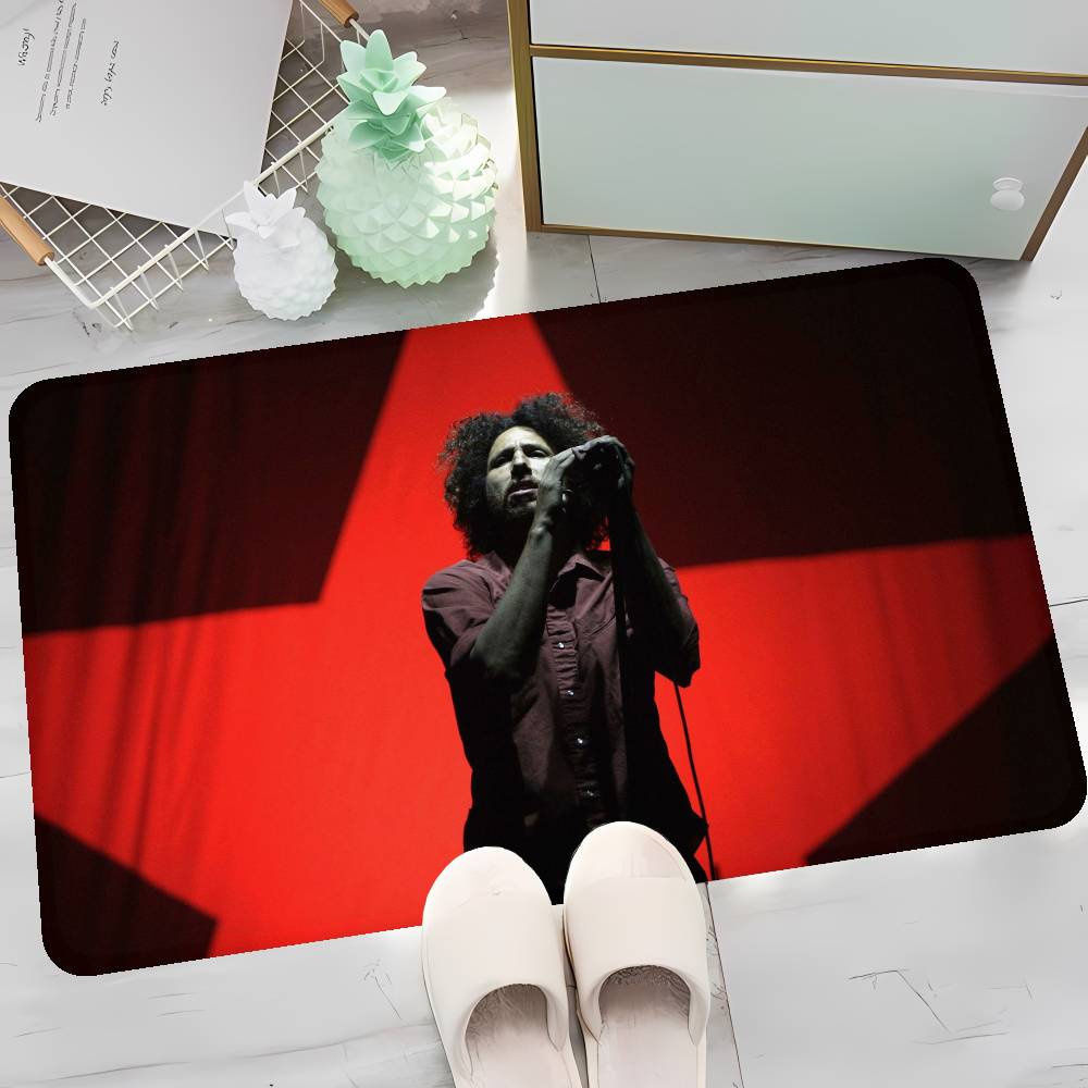 Rap Metal Band Rage Against the Machine Entrance Door Mat Washable Non-Slip Living Room Sofa Chairs Area Mat Welcome Doormat