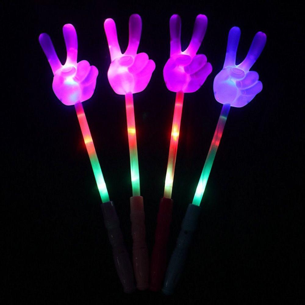 Flash Stars Heart Fairy Flashing Wands Luminous Prop Flash Stars Heart Fairy Stick Kids Toy