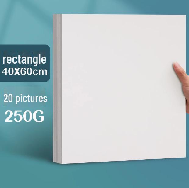 Yuanhao Thick White Card Paper, 300G, for Marker Pen, Sizes: 16kA4/A3/8K/4K, Ideal for Hand-Painting
