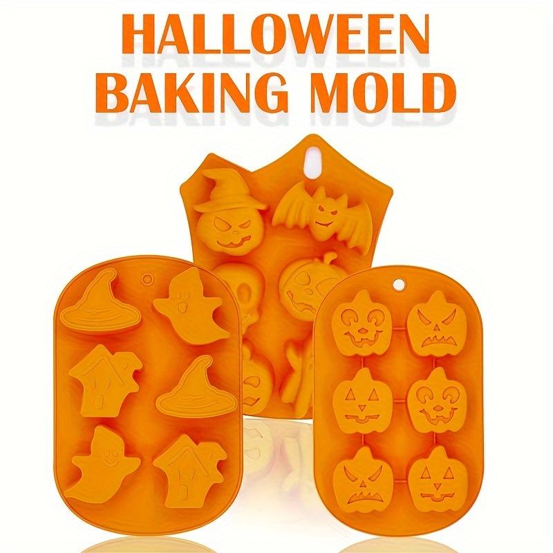 3D Силиконовая форма для торта на Хэллоуин, форма в виде тыквы и привидения для приготовления печенья, конфет, инструменты для DIY украшения торта, аксессуары для выпечки