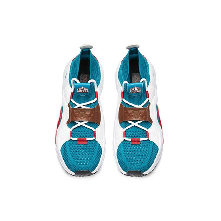 MARVEL x Anta Extensions Comfortable Cushioning Abrasion Resistant Rebound Mid top Running Shoes Men's Blue White 91928812-10
