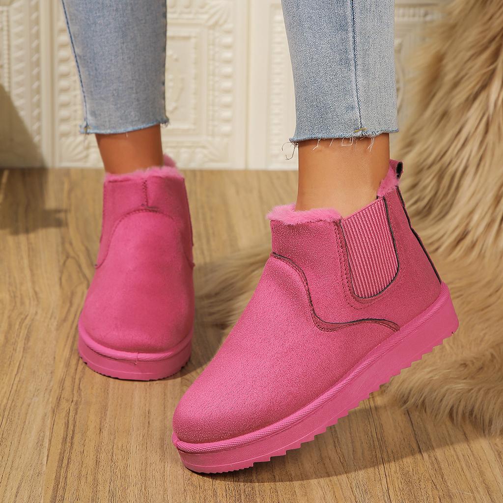 Winter Women Snow Boots Plush Warm Non Slip Waterproof Ladies Flats Sneakers Casual Slip On Female Ankle Boots Botas Mujer