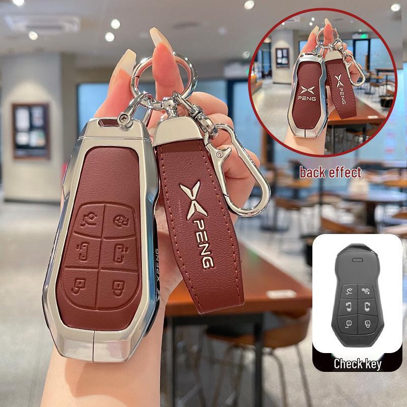 Xiaopeng X9 Key Cover: Metal & Leather for 25 Models, Fits G3, P5, G6, P7i, G9