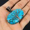 Древо Жизни Тибетский Бирюзовый Драгоценный Камень Медная Проволока Обруч Ручной Работы Подвеска Ювелирные Изделия Для Подарка