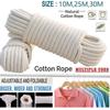 Прочные бельевые веревки Мягкий обвязочный шнур Многоразовая плетеная веревка Для помещений