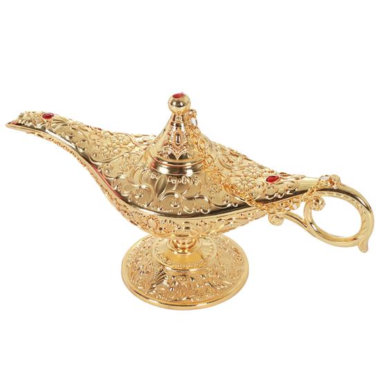 European Retro Crafts Home Club Zinc Alloy Aladdin Light Crafts Wishing Lamp