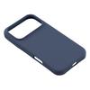 (iPhone 17 Pro, Dark Blue) For iPhone 17 Pro Case Solid Silicone Shockproof Phone Back Cover