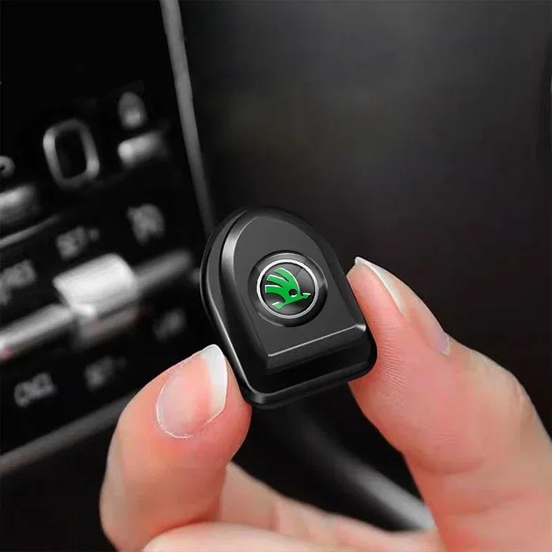 EMIW1 2/4Pcs Car Storage Hooks Holder Clips Interior For Skoda Octavia Kodiaq Enyaq iV Kamiq Scala Superb Fabia Rapid Karoq Vision RS