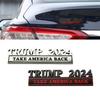 1Pc Car Stickers Trump 2025 Take America Back Car Body Emblem Badge Decor Decal Universal Auto Exterior Styling Accessories