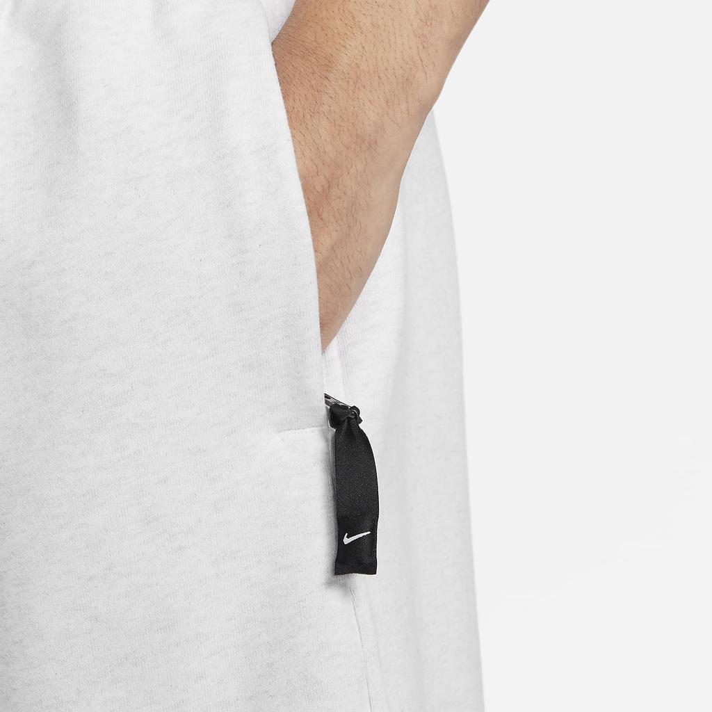 Nike Мужские спортивные шорты Solo Swoosh с однотонным логотипом и эластичной талией, белые DV3055-051