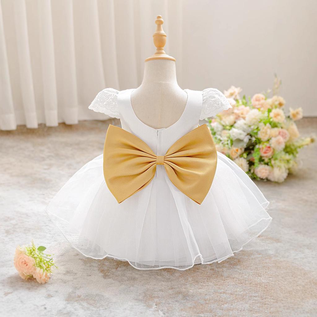 0-3Y Christmas Dress Newborn Baptism Wedding Dress for Baby Girl First Birthday Party Wear Toddler Girl Christening Gown Clothes QL003