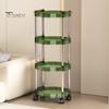 Стеллаж для хранения вещей, многоуровневая тележка с вращающимися на 360 градусов колесами, прочный несущий органайзер для косметики в ванной, полка большой емкости
