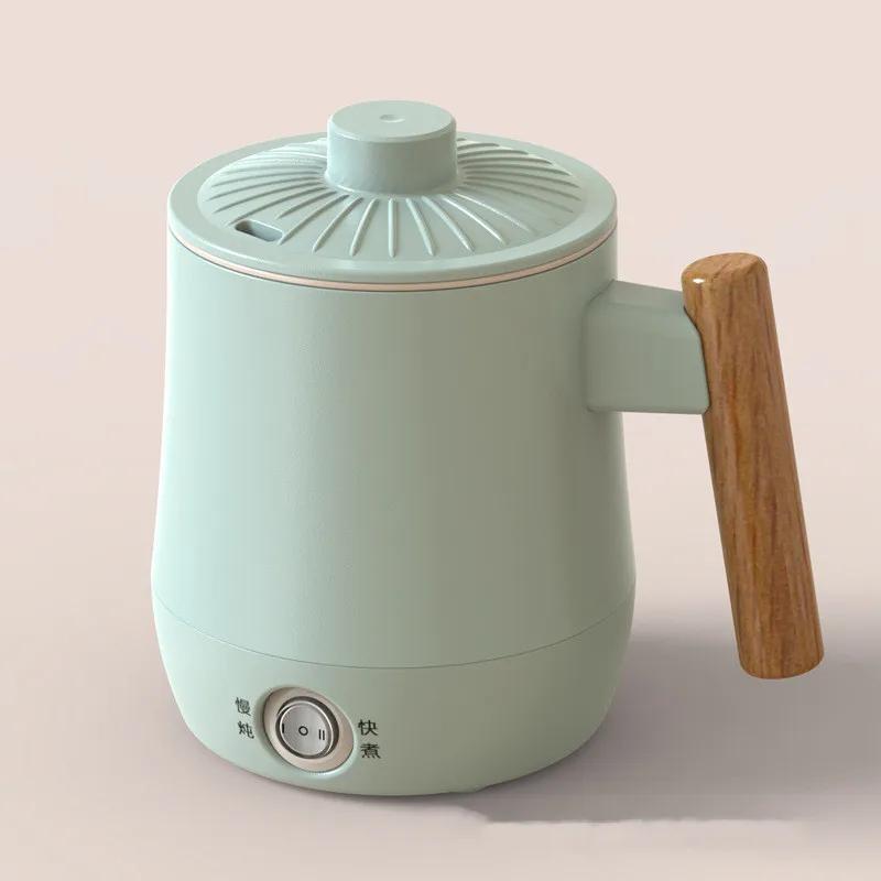 Электрический чайник для путешествий, 600 мл, мини-чайник для каши, супа, тушения, варки, многофункциональный электрический чайник, портативный горшок для приготовления лапши, 220 В