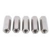 5 шт. Серебристые шестигранные соединительные гайки M12, устойчивые к коррозии, прочные, из нержавеющей стали 304, набор соединительных гаек