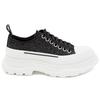 (WMNS) Alexander McQueen Tread Slick Lace Up Low 'Galaxy Black' Women's 633902WHW571027