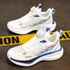 Youth style shoes Boys Kids Running Shoes With Rotating Buckle Lightweight Breathable Mesh Sneakers Fall