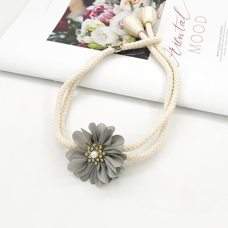 Креативная лента для подвязывания штор с цветами, регулируемая лента для подвязывания марлевых штор, веревка для подвязывания, украшение для штор