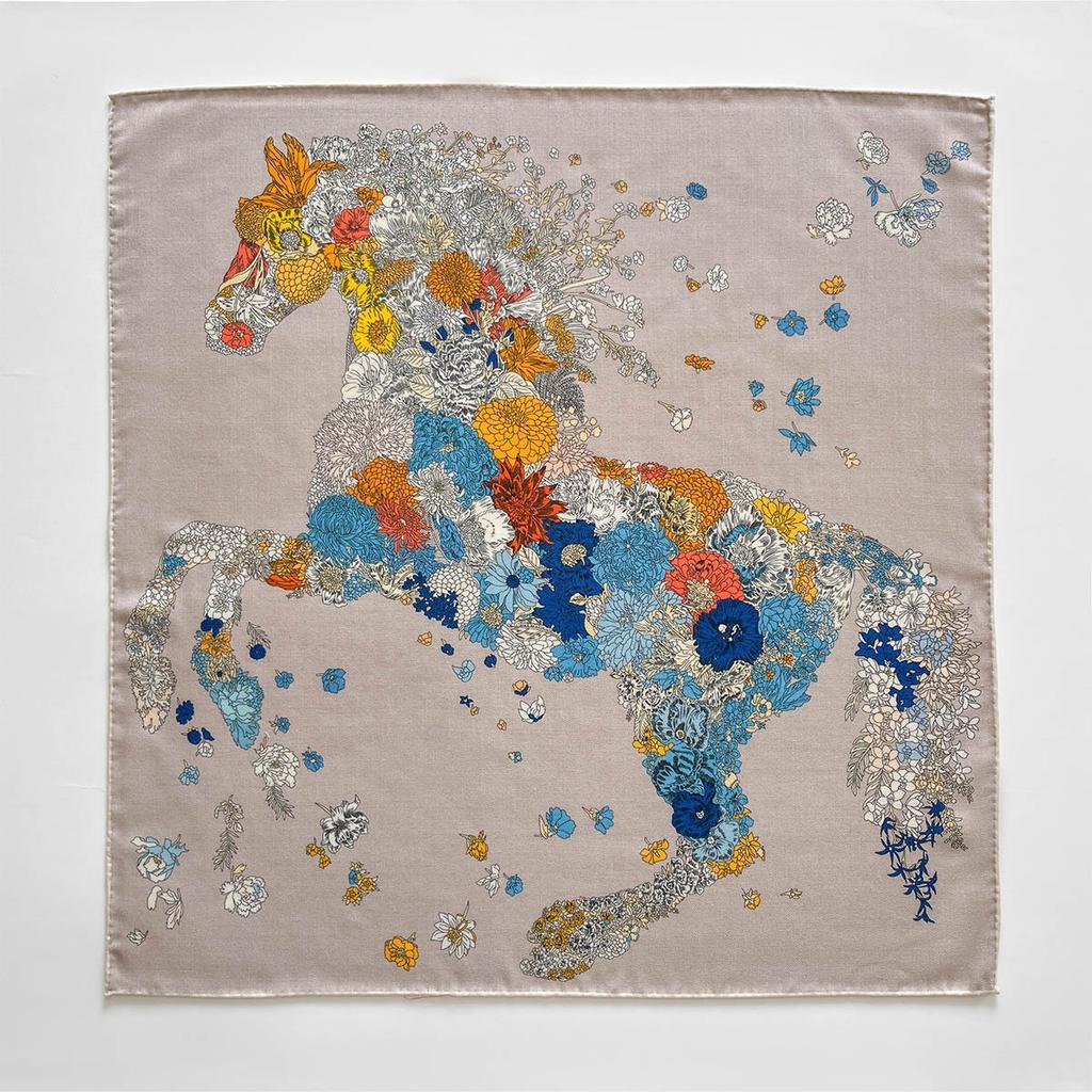 18% Silk 82% Wool Scarf Women Pashmina Double Sided Foulard Female Bandana Twill Scarves Hijab Shawl Wraps Square Headkerchief