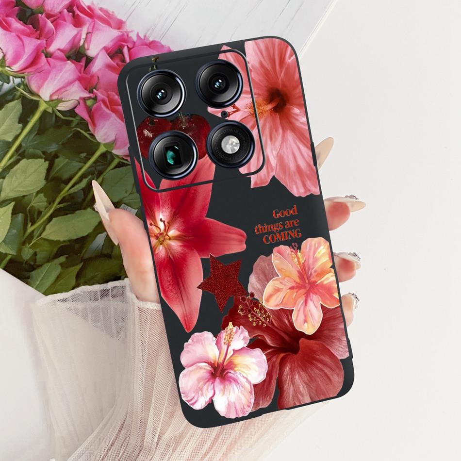 For Motorola Signature Cute Flower Butterfly Cat Painted Case For Motorola Signature XT2603-2 Black Silicone Soft Phone Cases
