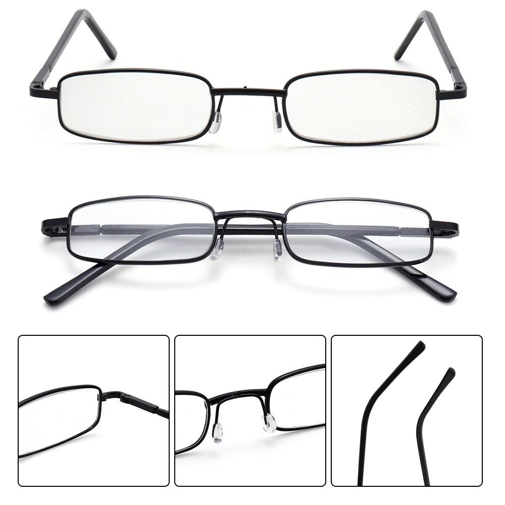 Compact Slim Lightweight Anti-Blue Light Readers For Men Women Reading Glasses With Pen Clip Tube Case Eyeglasses