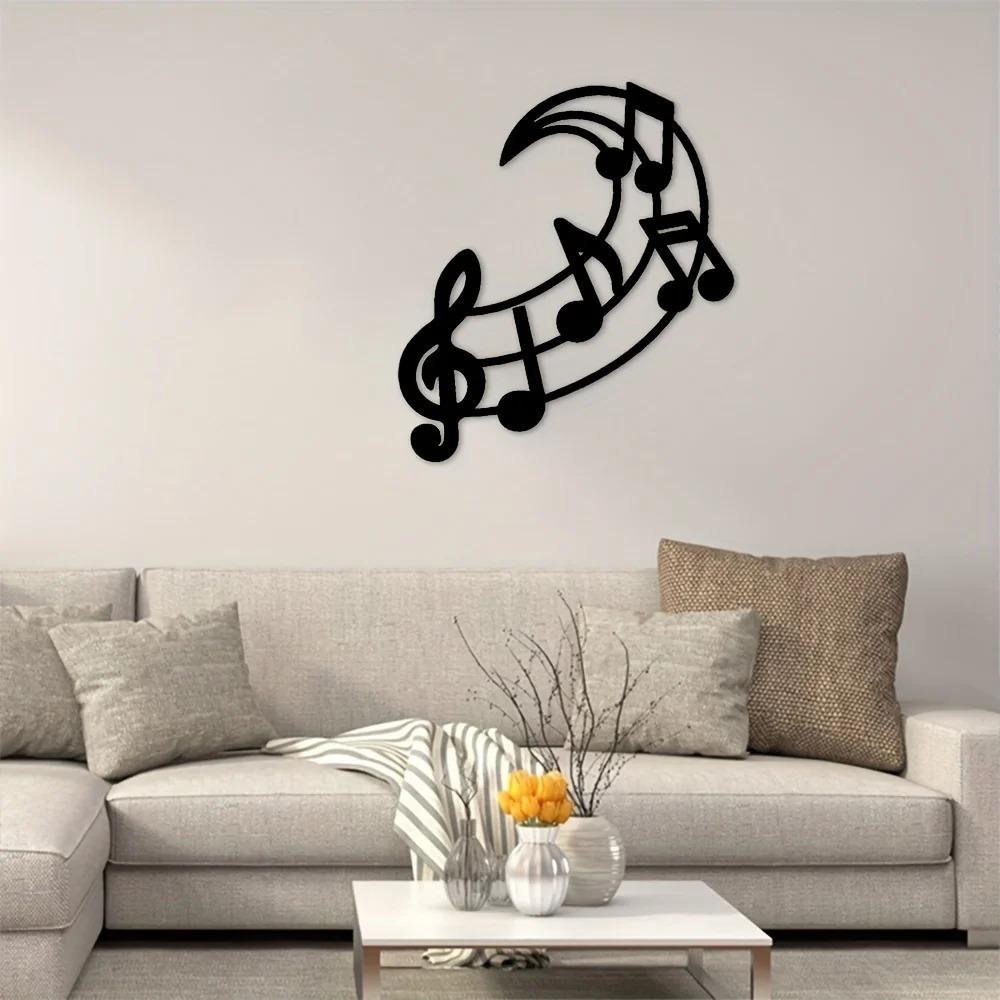 Музыкальные ноты настенные художественные инструменты металлический знак для домашнего декора идеально подходит для спальни и музыкальной комнаты идеальный праздничный подарок