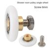 Replacement Parts Shower Door Rollers PVC Hanging Wheel Furniture Hardware Runners Wheels  Bathtub
