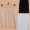 Women Elastic Underdress Skirt Short Petticoat Stretch Satin Inner Wear Soft Half Slip Petticoat Lady Summer Skirt Accessories