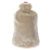 Biggdesign Dogs Beige Hot Water Bottle with Soft Plush Cover, 2 l.