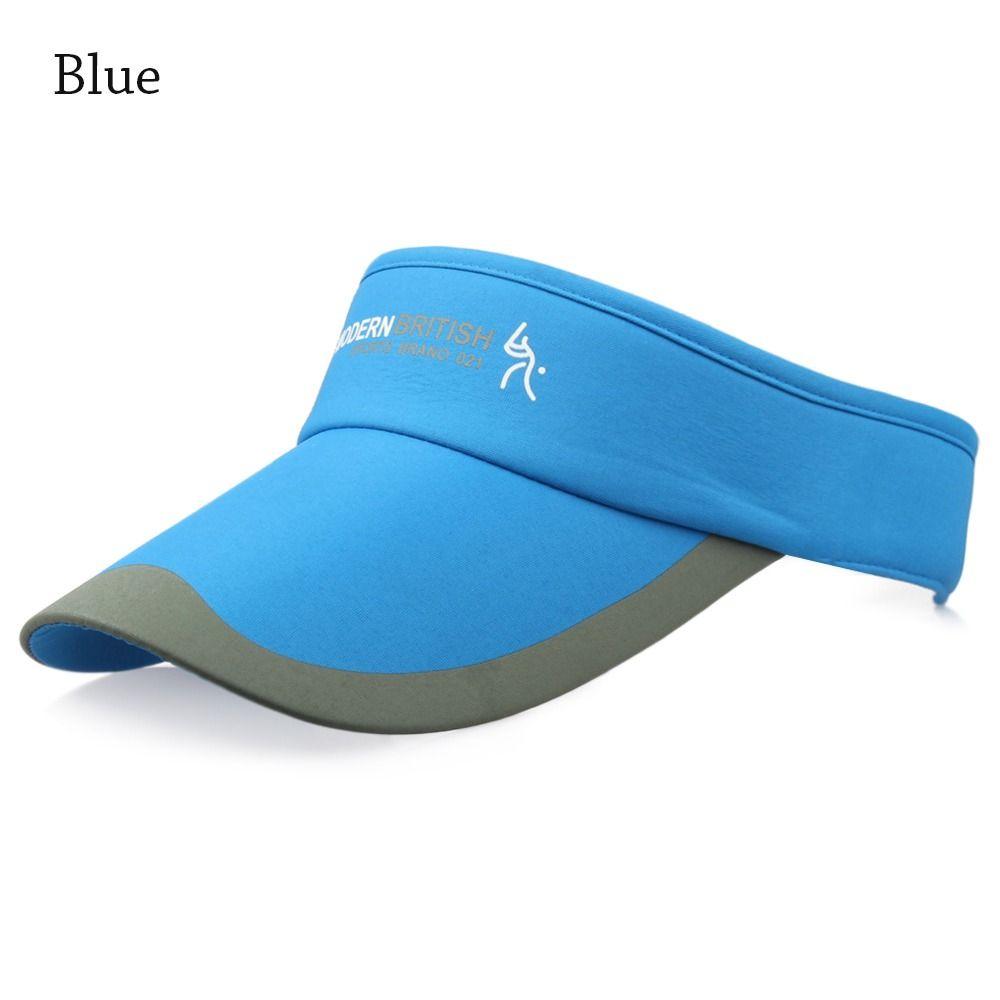 Spring Summer Tennis Golf Running Adjustable Sun Cap Sun Protection Visor Cotton Sunscreen Hat