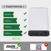 Xiwai Oculink To NGFF To NVME PCIe SSD 2280 Portable SSD Enclosure Adapter for Motherboard SSD SFF-8612 SFF-8611 M.2 M-Key PCI-E