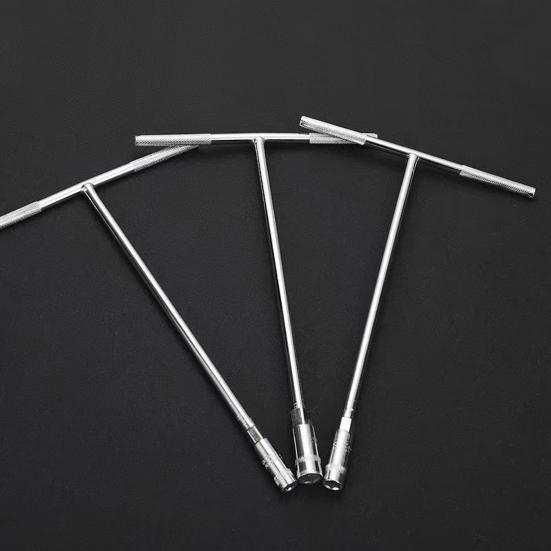 Сильная прочность, большой крутящий момент, высокая твердость, Т-образный ключ, антикоррозийный внешний шестигранный стальной гаечный ключ, автоматический инструмент