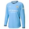 Manchester City 2024/25 Футбольная майка с буквенным принтом и длинными рукавами, унисекс, синий 775183-01