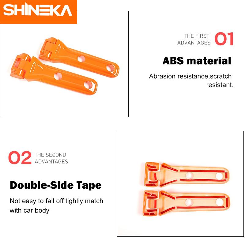 Наклейка на автомобиль SHINEKA для Jeep Wrangler JL, крышка багажника, дверная петля, ABS, внешние аксессуары для Jeep Wrangler JL
