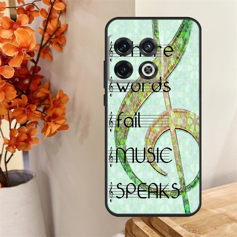 Music Note Musical Treble Clef Funda For OnePlus 8T 10T 13 13R 12 12R 11 10 Pro OnePlus Nord 4 CE 2 3 Lite N30 N20 N10 Case