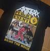 Bring The Noise Anthrax Public Enemy Хлопковая Черная Футболка Американская Мужская Женская Хип-хоп Уличная Металл С коротким рукавом Группа Певец Топ