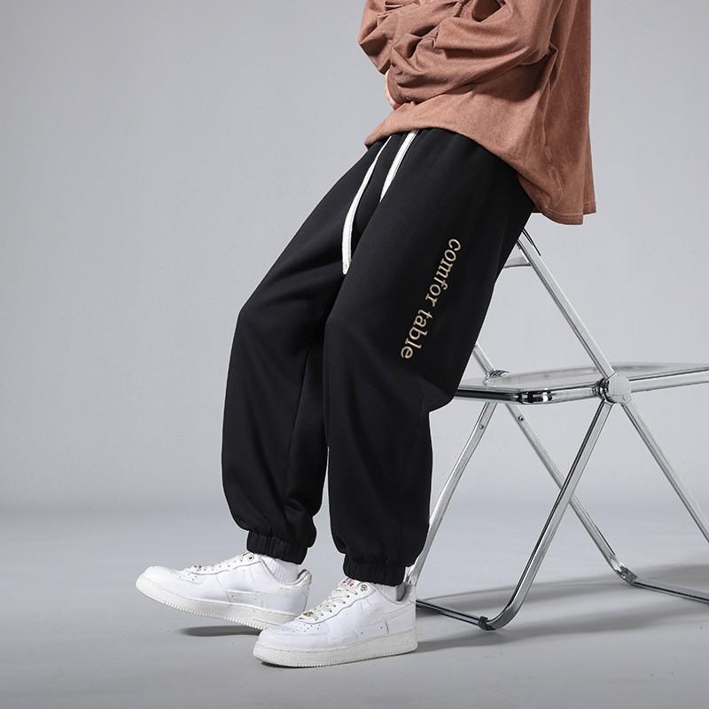 Men's Spring and Autumn American High Street Sports Large Size Tie Foot Casual Sweatpants Fashion Brand