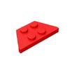 20 шт. Детали MOC 51739 Клин-пластина 2x4 кирпичики совместимые DIY Сборка Строительные блоки частица Детский Пазл мозг игрушка