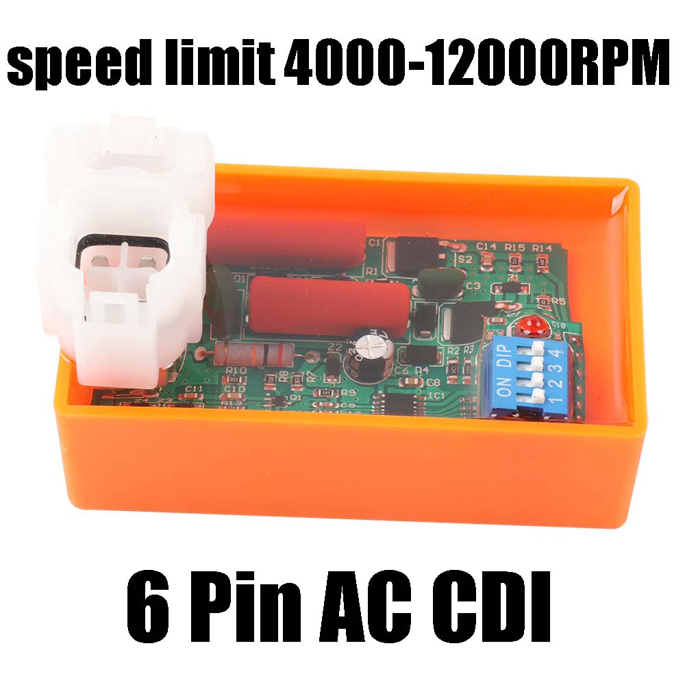Мотоциклетные запчасти 6-контактная система зажигания CDI AC Racing Для GY6 50cc 80 110 125cc 150CC Мопеда Скутера Квадроцикла Багги Велосипеда