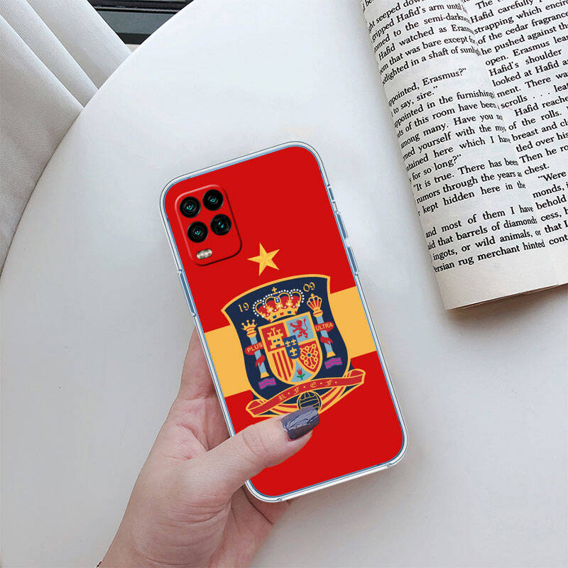 RT25 Spain Flag Case for Motorola E7 G6 G7 G8 G9 Plus Power Play G10 G20 G04 E30 E40 E22 E20 E13 E15 G22 G23 G05 G75 G35 G55