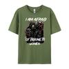 Im Afraid Of Women Shirt Men Skeleton Funny Mens Clothing 2025 Autumn  Men Clothes Hip Hop
