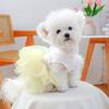 Pet Clothes Small Dog Puppy Cute Pet Multi-Layer Gauze Puff Skirt Easter Bunny Gauze Dress J148