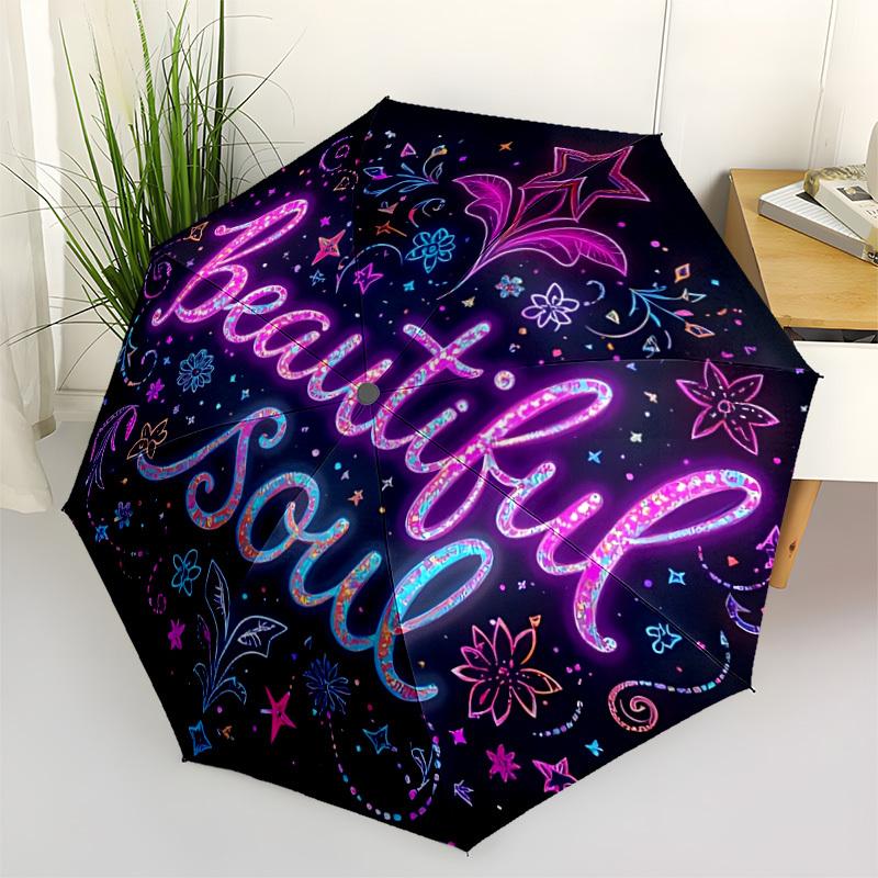 1pc Beautiful Soul Automatic Opening/Closing Umbrella with Operation & Windproof Canopy yy260311087